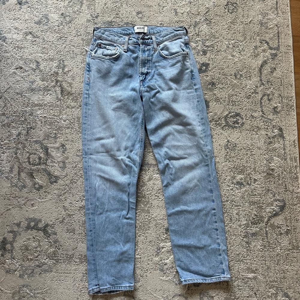 Agolde Kye Mid Rise Straight Crop Jeans, Size 25